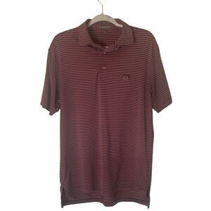 Peter Millar‎ Summer Comfort Men’s Shirt Medium Golf Polo S/S Stripe Performance